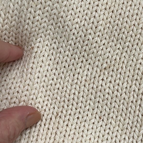 Vintage Eddie Bower Ski Sweater Intarsia Snowflake Red Cream Sz W’s L Petite - Picture 5 of 9